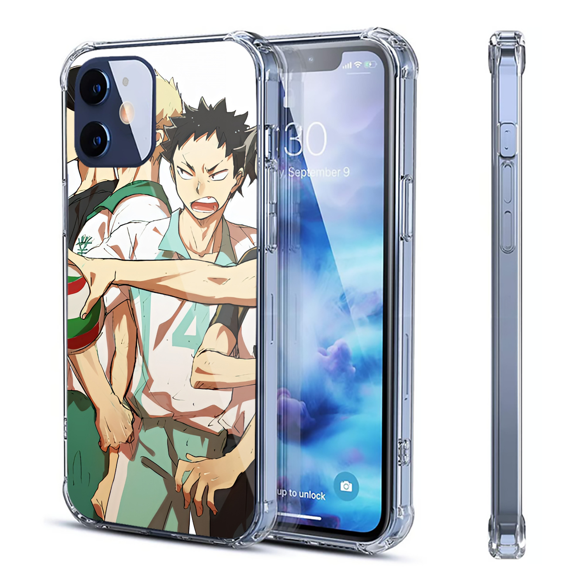 （画像用） ハイキュー!! Haikyu!! 【iPhone 12シリーズ対応】透明スマホケース（クリアソフトケース）